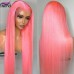 Stema Barbie Pink 13x4 Transparent Lace Front Human Hair Wig